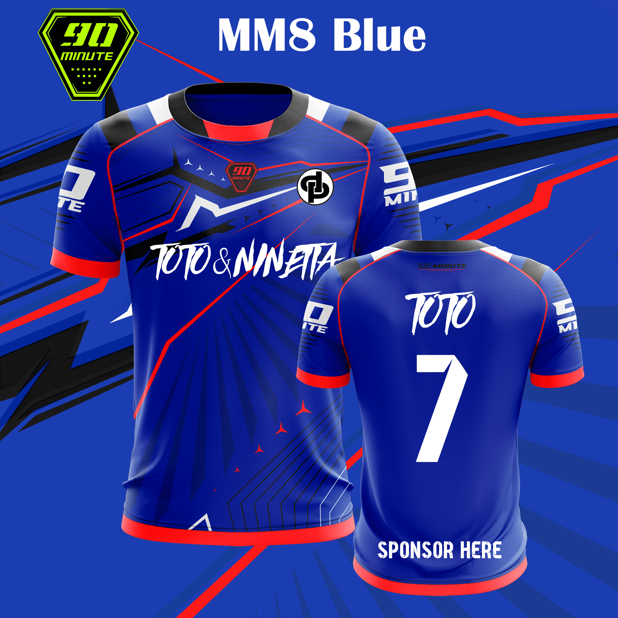 Jersey 90 Minute MM8 Blue