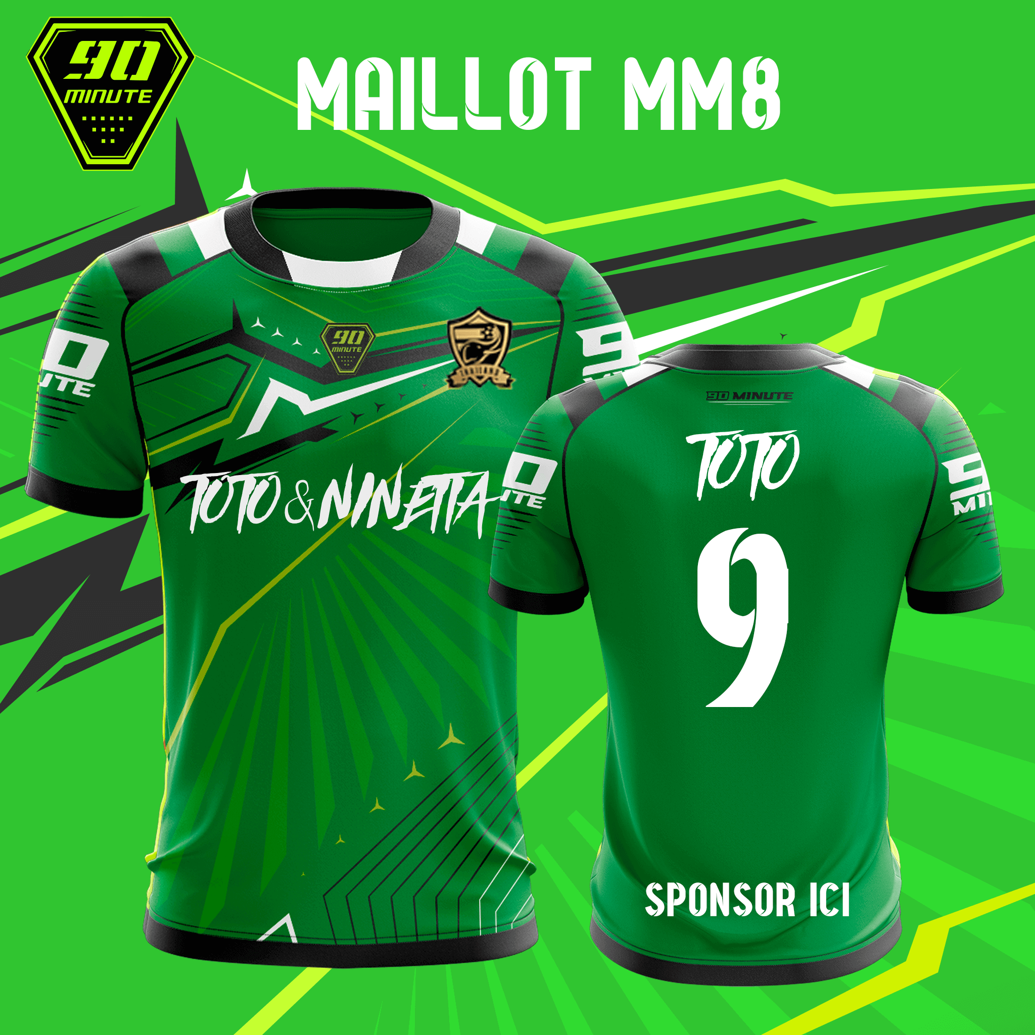 Maillot 90 Minute MM8 Vert