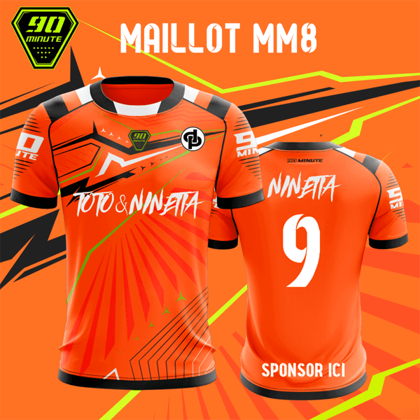 Maillot 90 Minute Orange Toto & Ninetta