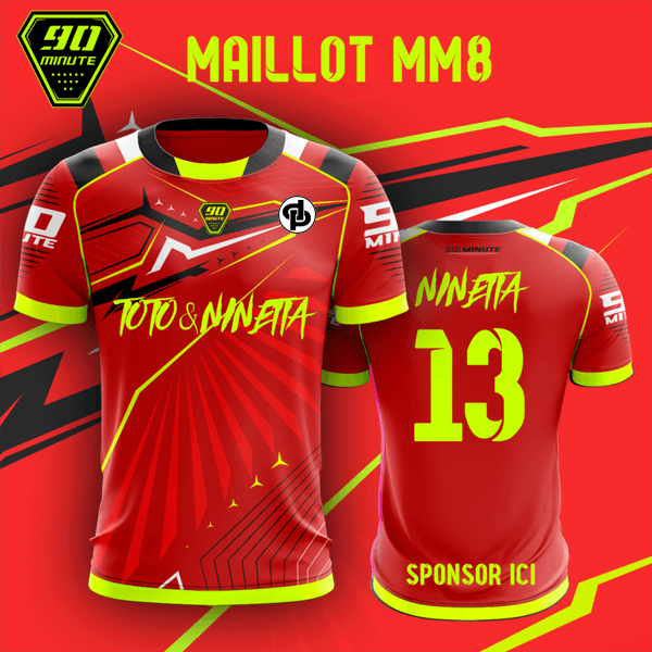 Maillot 90 Minute Rouge Toto & Ninetta